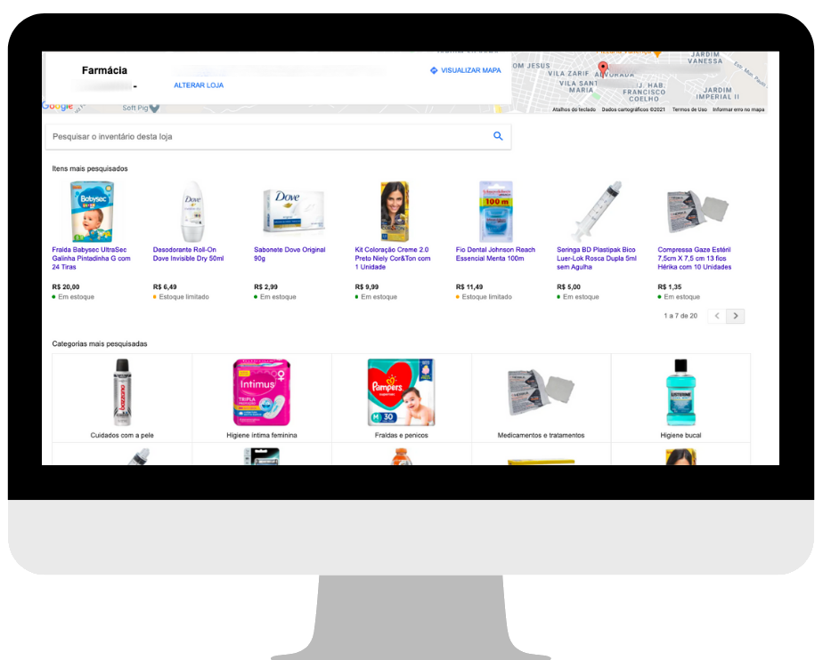 Vitrine virtual Google